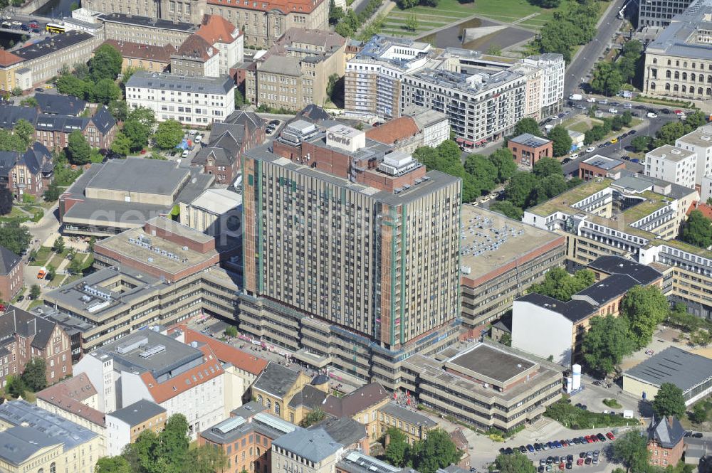 Berlin from the bird's eye view: The Charité is one of the most famous hospitals in Berlin. It was founded in 1710 as a plague house and complemented the infirmary of the Humboldt University of Berlin