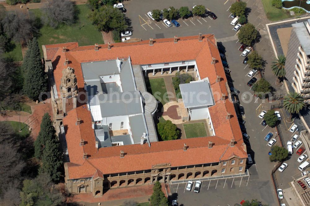 BLOEMFONTEIN from the bird's eye view: The National Afrikaans Literature Museum in Bloemfonteine exhibit African literature, books, photographs, musical instruments, costumes and other historical items. Furthermore the building adjoins a sculpture garden with figures from African literature