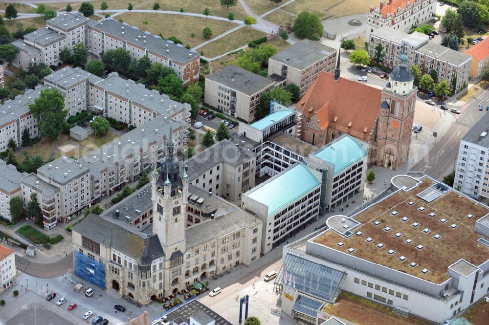 Dessau - Roßlau from the bird's eye view: 