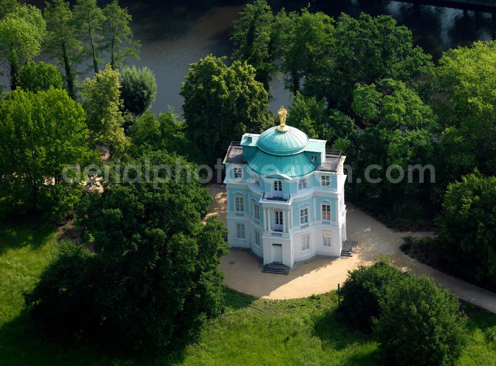 Berlin from the bird's eye view: Charlottenburg Palace today is the largest residence of the Hohenzollern in Berlin. Originally built by Elector Frederick III as a summer residence for his wife Sophie Charlotte in 1699, the palace was later extended into a stately building with a cours d`honneur