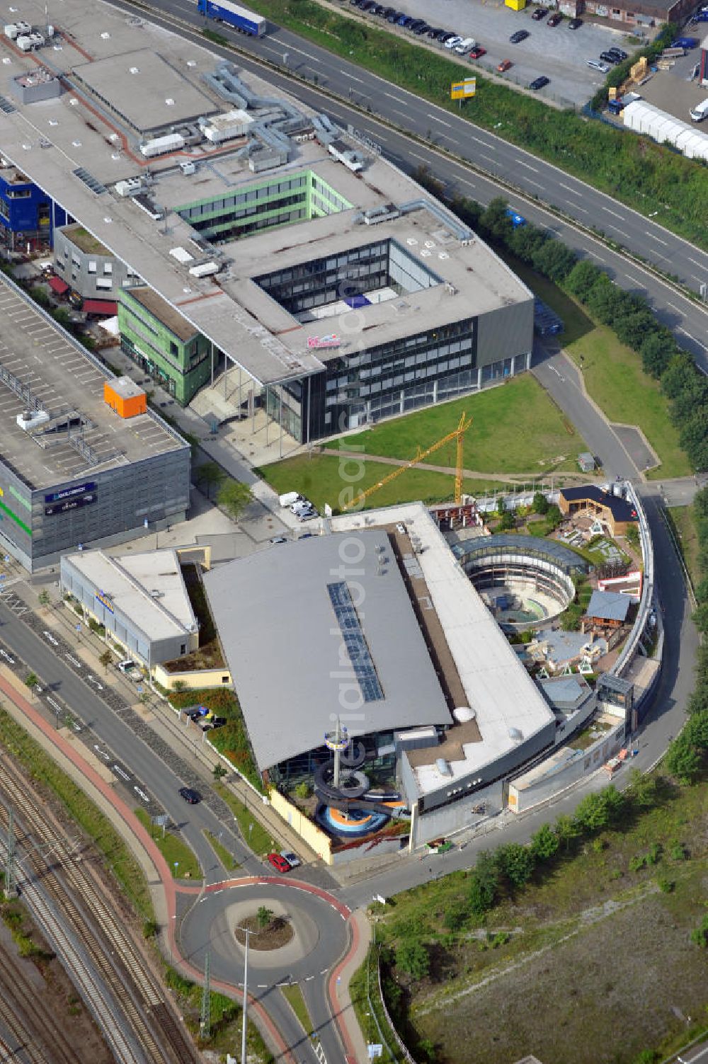 Aerial image Bielefeld - It was opened in the year 1999 and provides a great outdoor area