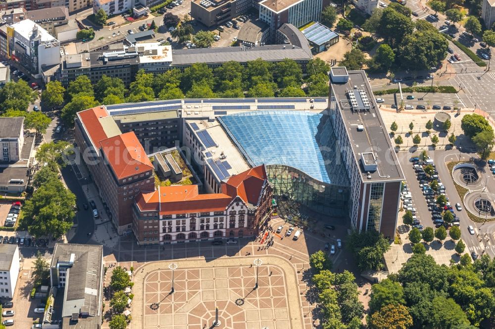 Aerial image Dortmund - The city administration offices at the Suedwall street in the city center of Dortmund in the state of North Rhine-Westphalia. Here are several administration offices and services such as the registration office, the council, the road traffic licensing department, the register office and the insurance office of the city of Dortmund