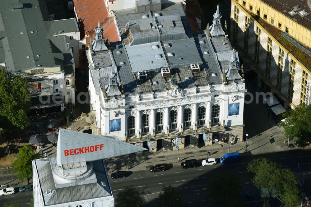 Aerial photograph Berlin - Theater des Westens in Berlin's Charlottenburg district in the Kantstrasse. The building was designed and built according to the plans of Bernhard Sehring