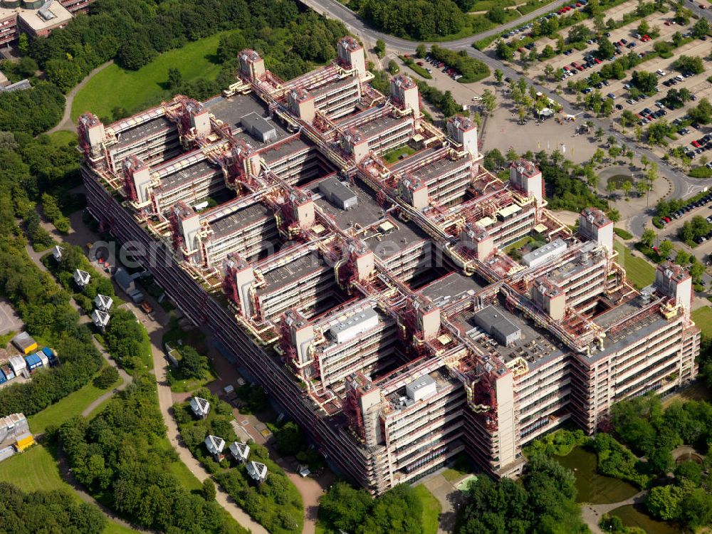 Aerial photograph Aachen - The University Hospital Aachen is a hospital of maximal level of care and the Hospital of the Rheinisch-Westfälische Technische Hochschule Aachen