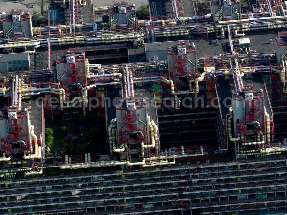 Aachen from above - The University Hospital Aachen is a hospital of maximal level of care and the Hospital of the Rheinisch-Westfälische Technische Hochschule Aachen