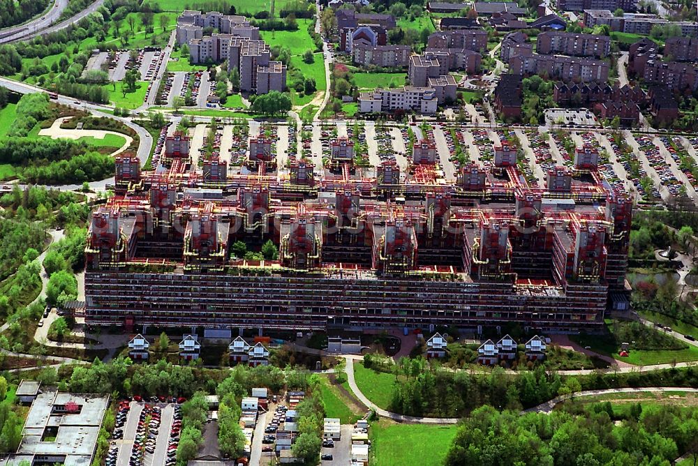 Aachen from above - The University Hospital Aachen is a hospital of maximal level of care and the Hospital of the Rheinisch-Westfälische Technische Hochschule Aachen