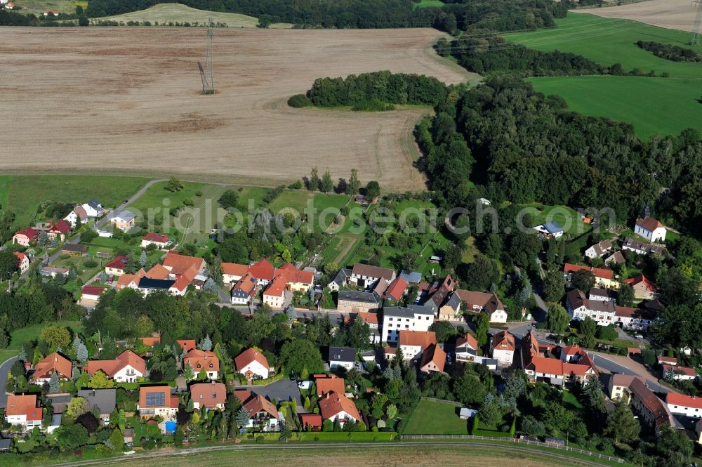 Döbritz from above - Doebritz in the state Thuringia