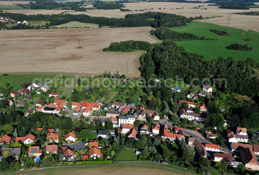 Döbritz from the bird's eye view: Doebritz in the state Thuringia