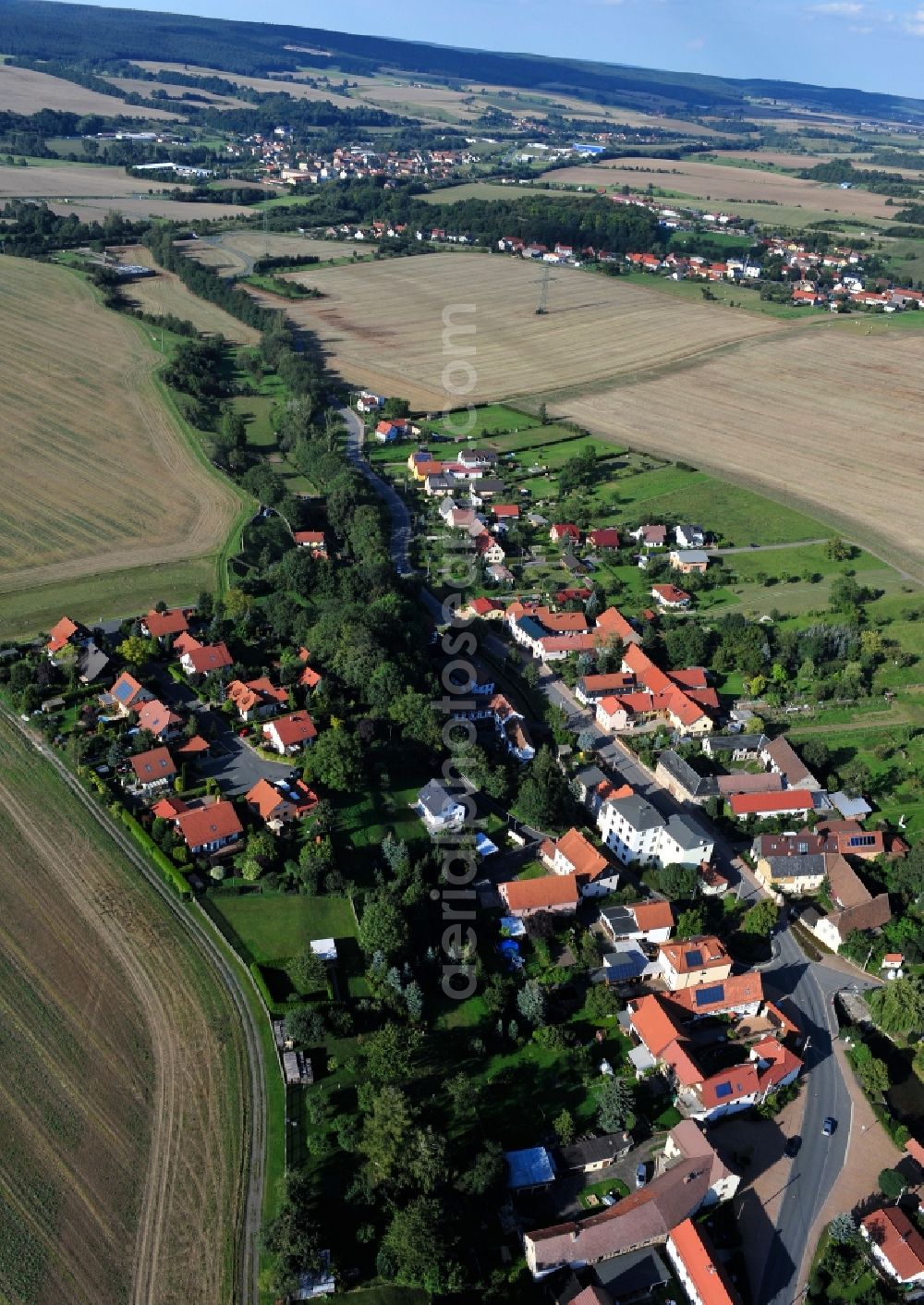 Aerial image Döbritz - Doebritz in the state Thuringia