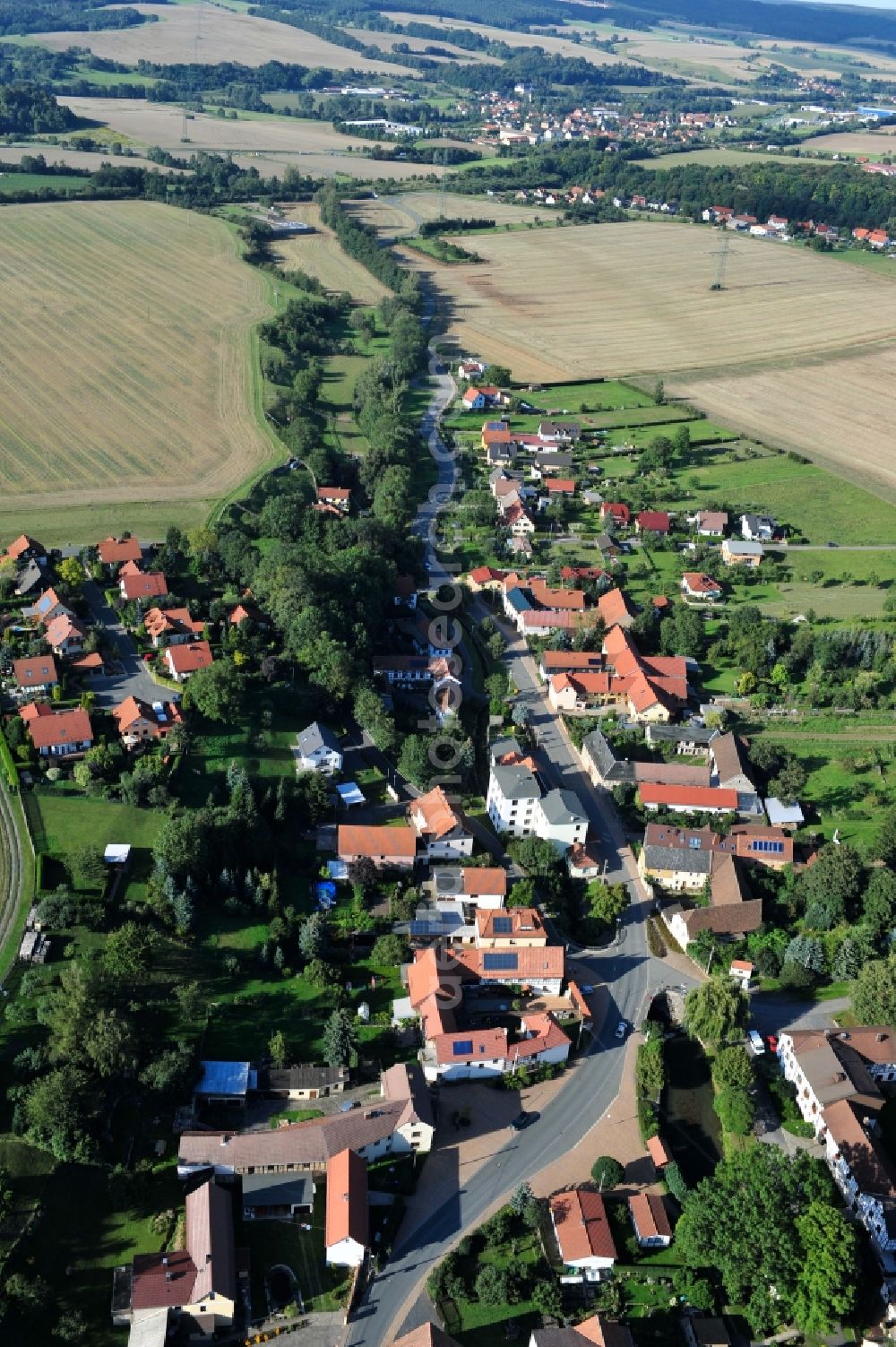 Aerial photograph Döbritz - Doebritz in the state Thuringia