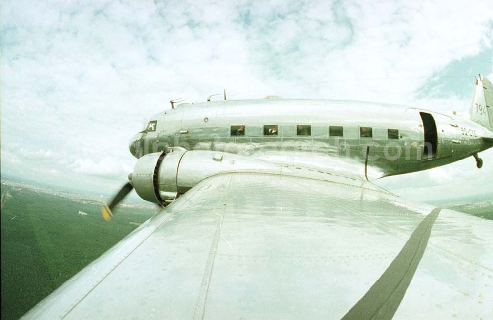 Berlin Gatow from above - 28.06.1993 DC-3 Flug Flugtag Berlin Gatow