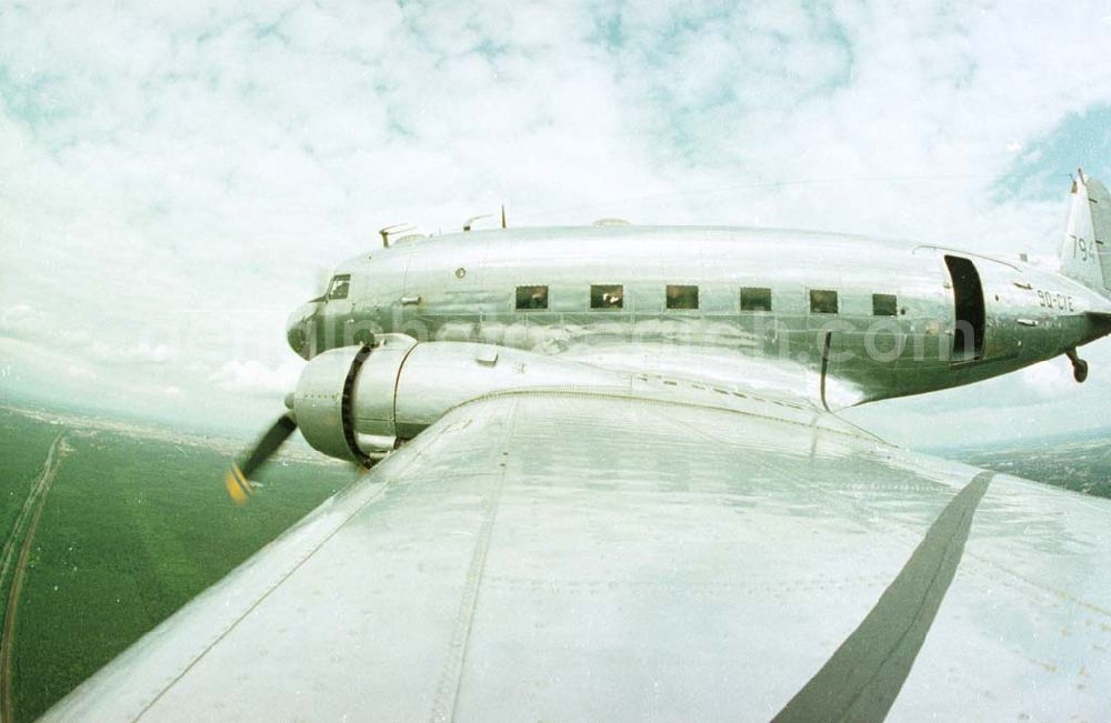 Aerial image Berlin Gatow - 28.06.1993 DC-3 Flug Flugtag Berlin Gatow