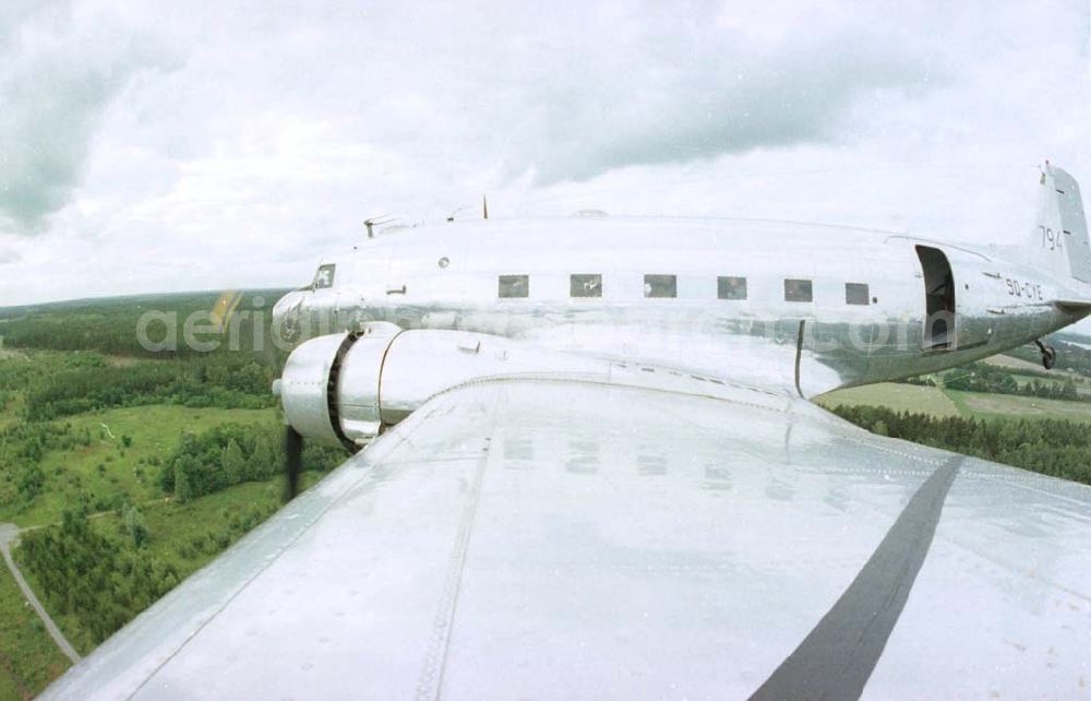 Aerial photograph Berlin Gatow - 28.06.1993 DC-3 Flug Flugtag Berlin Gatow