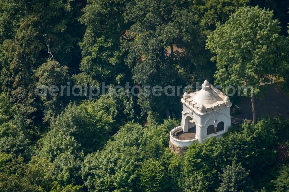 Aerial image Arnsberg - Tourist attraction of the monument Ehmsen-Denkmal in Arnsberg in the state North Rhine-Westphalia, Germany