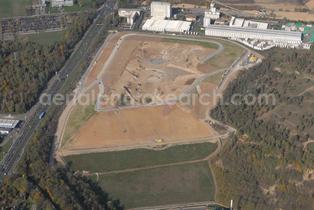 Aerial photograph Dresden - 25.10.2006 Dresden (Sachsen) Blick auf die Deponieanlagen der Stadtbetriebe Dresden an der Radeburger Straße in 01129 Dresden. Ein Projekt der Amand GmbH & Co.KG