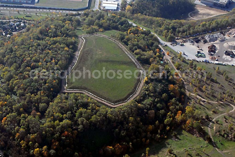 Dresden from the bird's eye view: 25.10.2006 Dresden (Sachsen) Blick auf die Deponieanlagen der Stadtbetriebe Dresden an der Radeburger Straße in 01129 Dresden. Ein Projekt der Amand GmbH & Co.KG