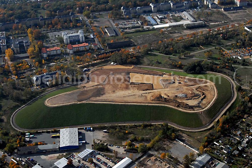 Dresden from the bird's eye view: 25.10.2006 Dresden (Sachsen) Blick auf die Deponieanlagen der Stadtbetriebe Dresden an der Radeburger Straße in 01129 Dresden. Ein Projekt der Amand GmbH & Co.KG