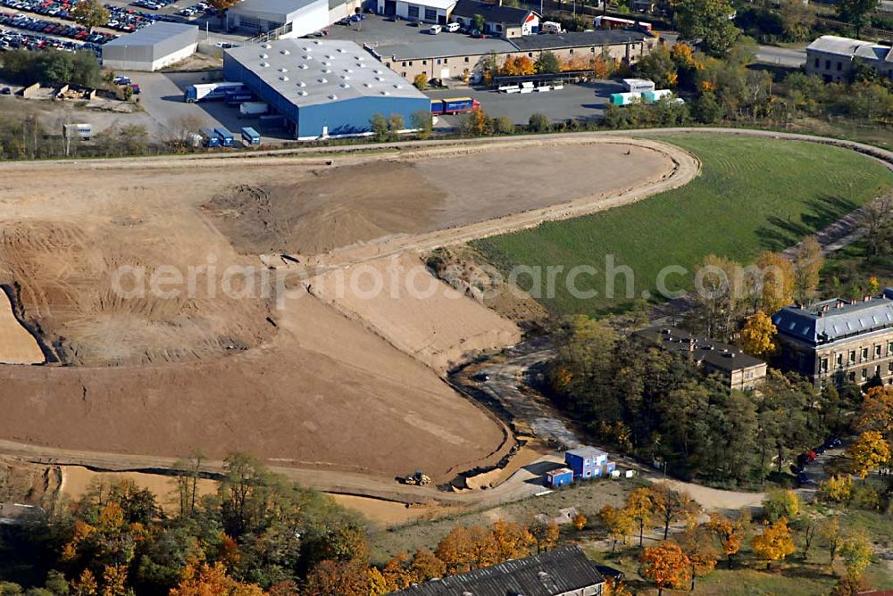 Aerial image Dresden - 25.10.2006 Dresden (Sachsen) Blick auf die Deponieanlagen der Stadtbetriebe Dresden an der Radeburger Straße in 01129 Dresden. Ein Projekt der Amand GmbH & Co.KG