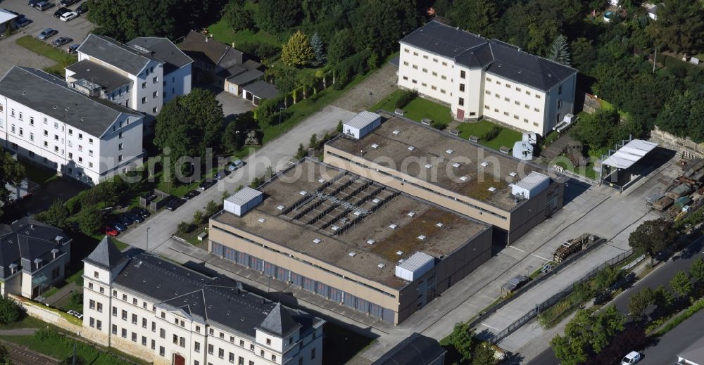 Dresden from above - View of the Dresden Military History Museum ( Army Museum ) during the implementation and expansion