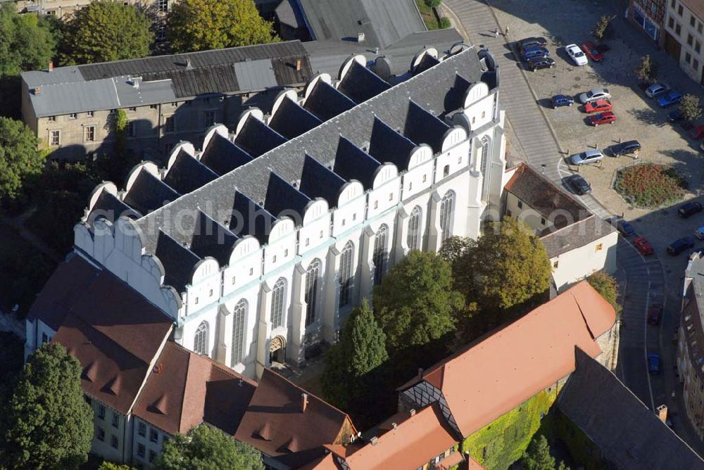 Aerial photograph Halle - Halle 23.09.06 Blick auf den Halleschen Dom am Domplatz. Der Dom ging aus einer Kirche aus dem 13. Jahrhundert hervor und erhielt 1523 seine heutige Gestalt.