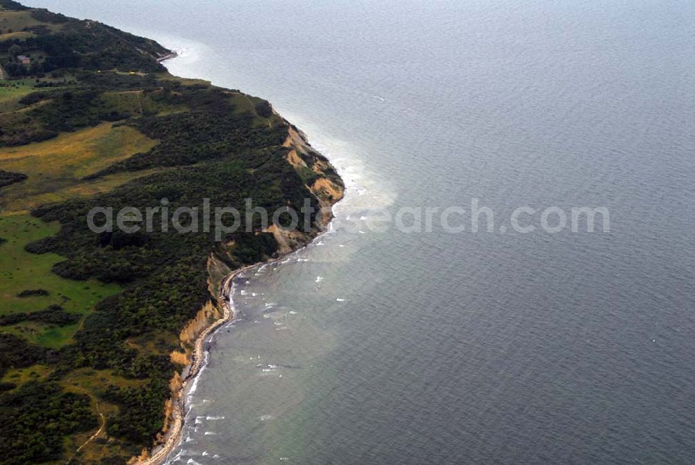 Hiddensee (Rügen) from above - Der Dornbusch, die Steilküste Hiddensees.