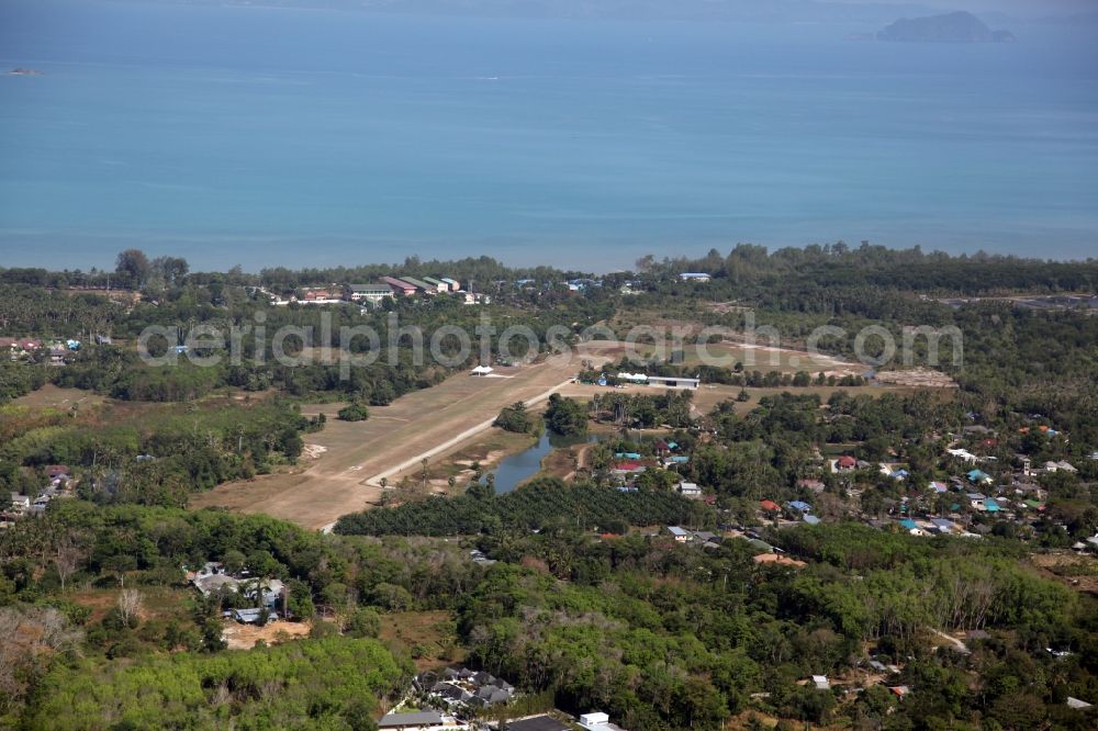 Aerial photograph Pa Klok - The airfield Phuket Airpark in Pa Klok on the island of Phuket in Thailand is a sport airfield and is located on the eastern edge of the island and has a grass runway. ICEO Code: VTSW