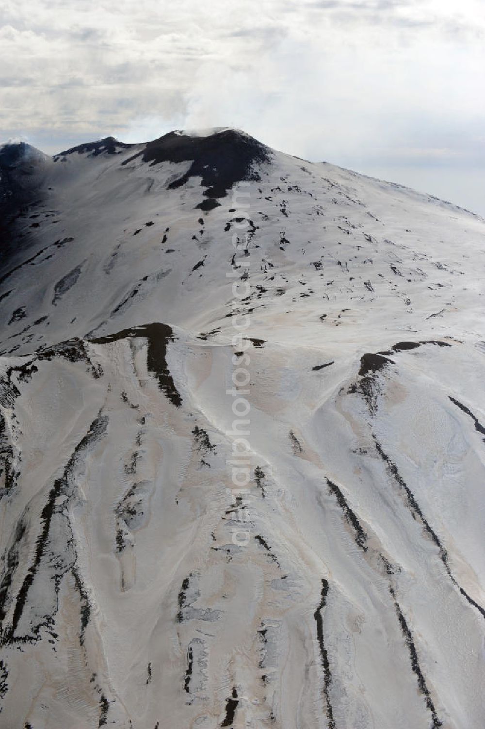 Aerial photograph Atna - View to the volcano Mount Etna at Siciliy in italy