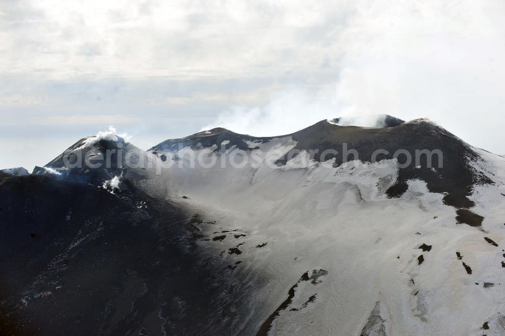 Atna from above - View to the volcano Mount Etna at Siciliy in italy