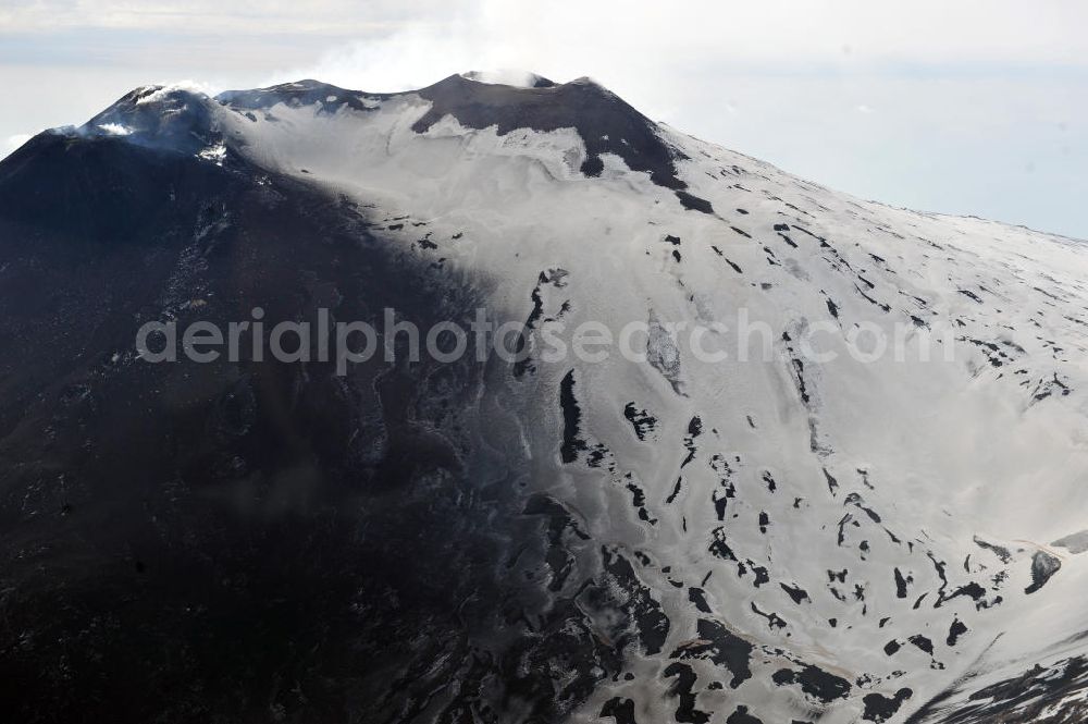 Atna from above - View to the volcano Mount Etna at Siciliy in italy