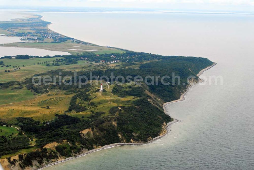 Hiddensee (Rügen) from above - Der Dornbusch, die Steilküste Hiddensees.