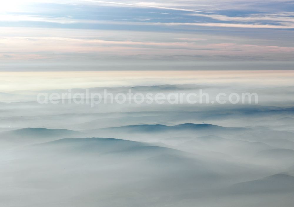 Aerial photograph Frankenau - The National Park-Edersee basement is a large national park in the northern part of the low mountain forest in the basement Waldeck-Frankenberg, Hesse. Since June 2011, the Buchenwald part of the National Park UNESCO World Heritage beech forests in Germany