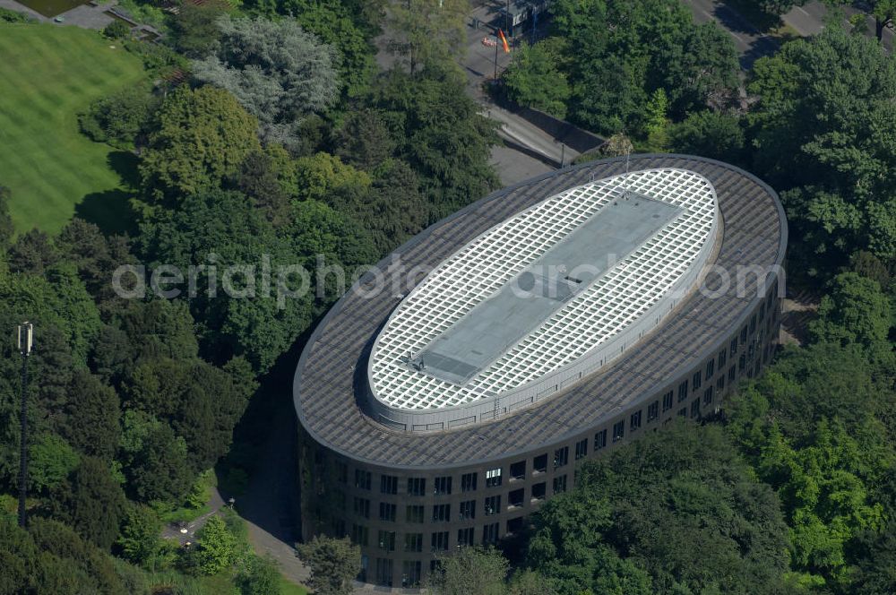 Berlin from above - Der Neubau des Bundespräsidialamtes, dem Dienstsitz des Bundespräsidenten, im Berliner Tiergarten