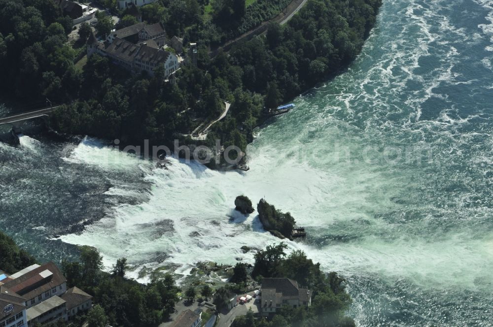 Schaffhaussen from above - Rhine Falls near Schaffhausen in Switzerland