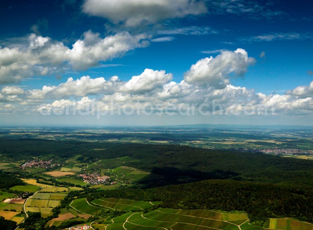 Aerial image Haslach - The Black Forest in Haslach in the state of Baden-Württemberg. The Black Forest is Germany's highest and largest connected low mountain range, located in the Sout West of the state of Baden-Württemberg. Today, it is mostly significant for its tourims sites and regions