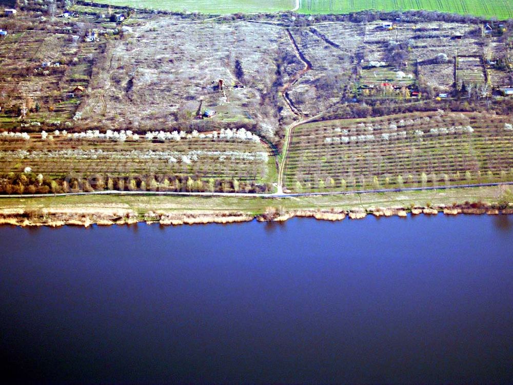 Aerial image Eisleben - Der Süße See bei Eisleben in Sachsen-Anhalt 15.04.04