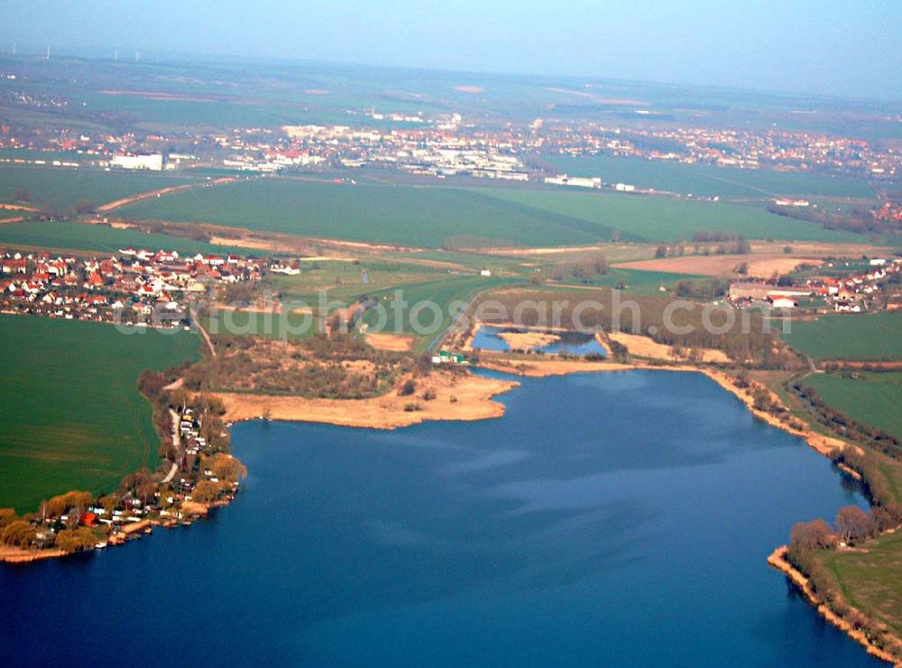 Aerial photograph Eisleben - Der Süße See bei Eisleben in Sachsen-Anhalt 15.04.04