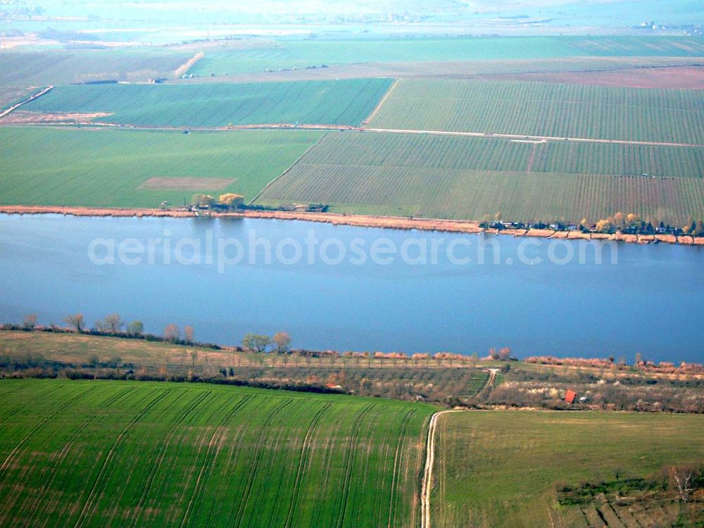 Eisleben from above - Der Süße See bei Eisleben in Sachsen-Anhalt 15.04.04