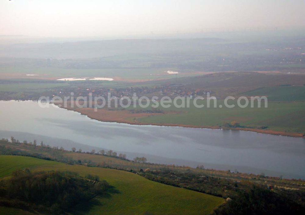 Eisleben from the bird's eye view: Der Süße See bei Eisleben in Sachsen-Anhalt 15.04.04