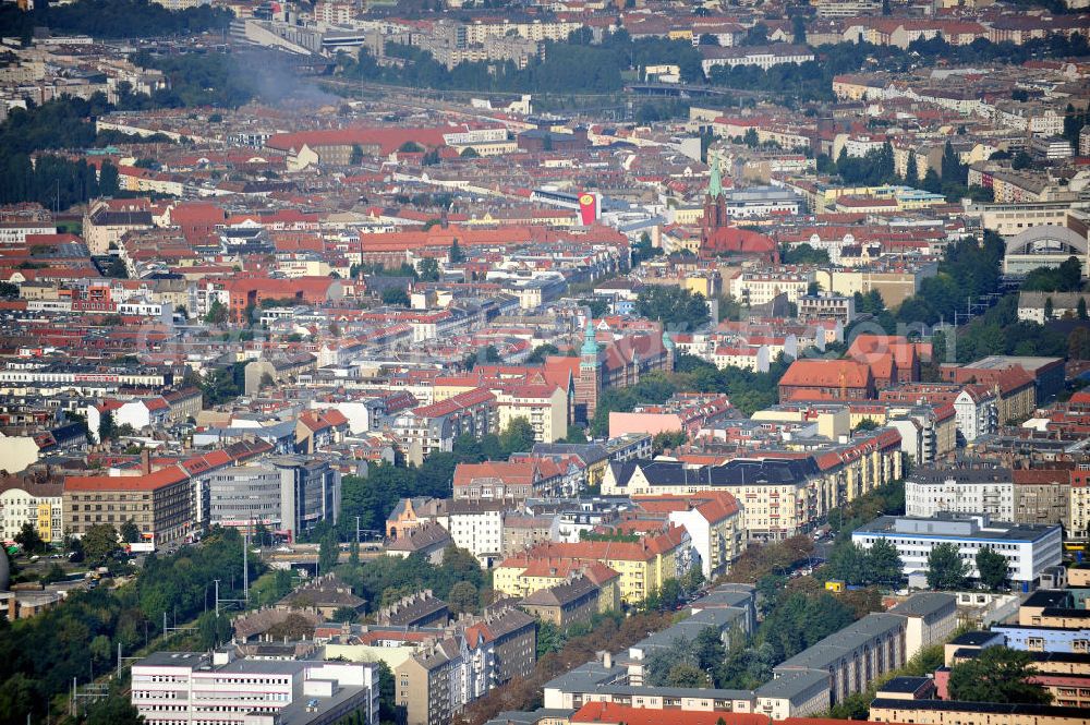 Berlin Prenzlauer Berg from the bird's eye view: Der Stadtteil Prenzlauer Berg in Berlin im Überblick. Overview of the district Prenzlauer Berg in Berlin.