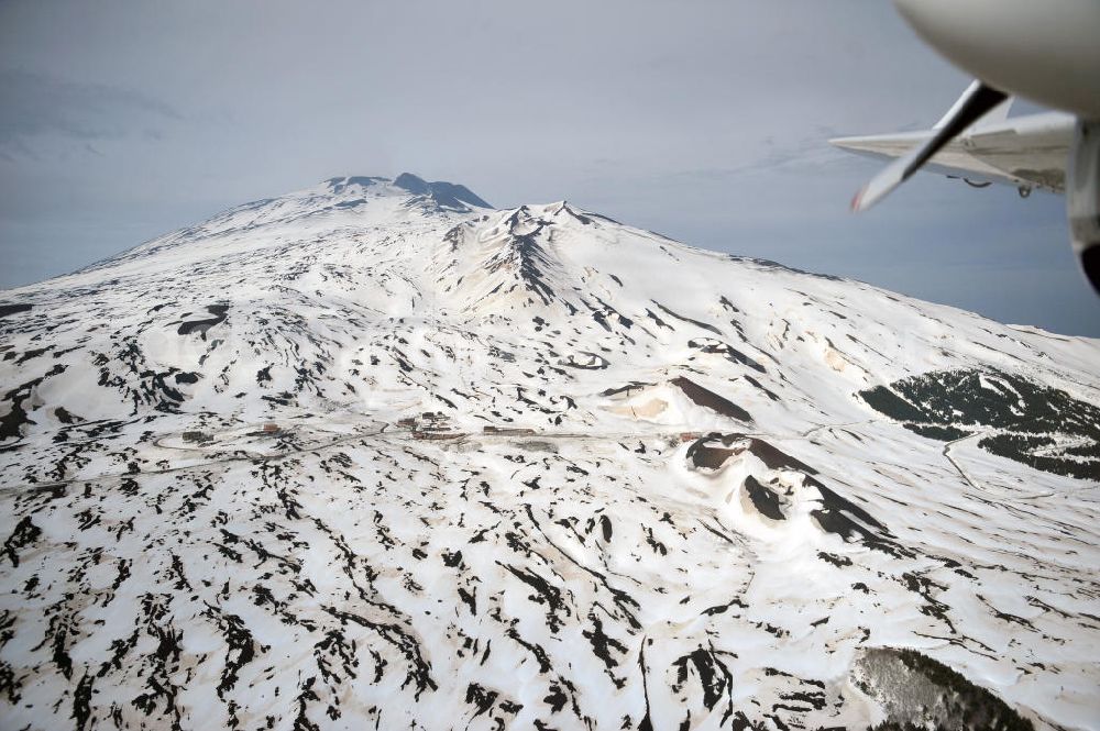 Atna from above - View to the volcano Mount Etna at Siciliy in italy