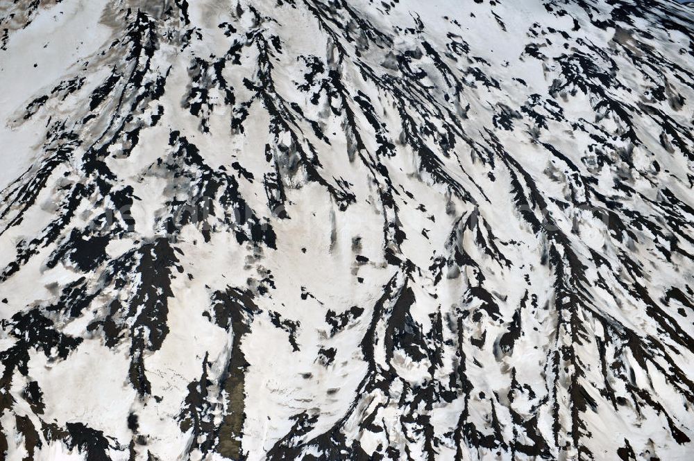 Aerial image Atna - View to the volcano Mount Etna at Siciliy in italy