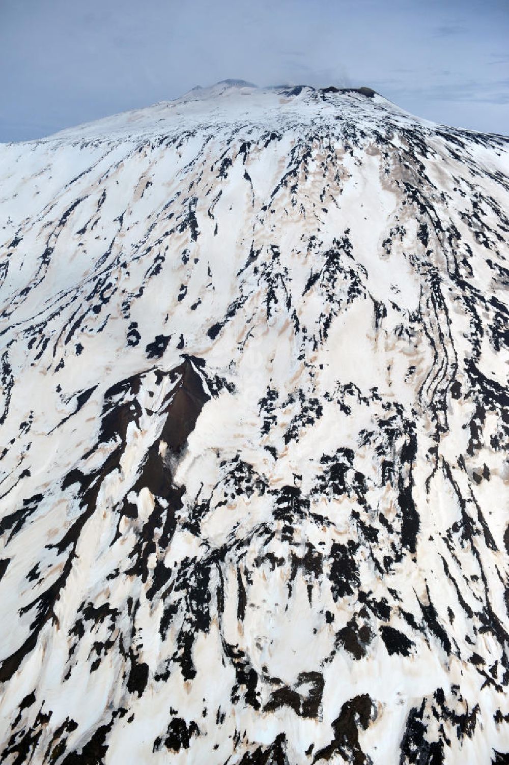 Aerial photograph Atna - View to the volcano Mount Etna at Siciliy in italy