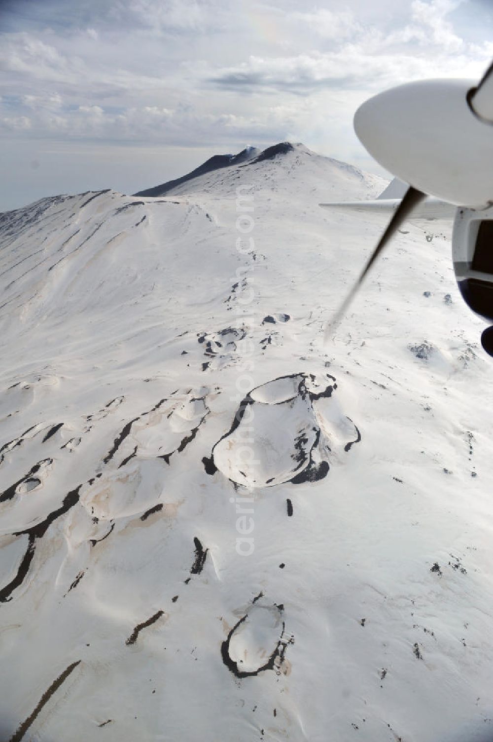 Atna from above - View to the volcano Mount Etna at Siciliy in italy