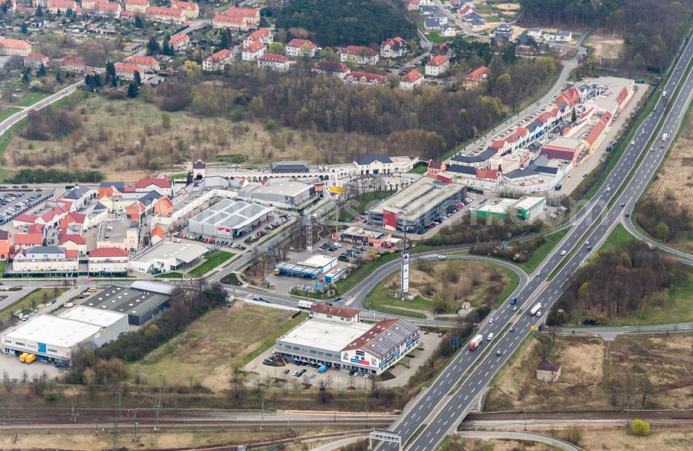 Aerial photograph Wustermark - Designer Outlet Center in Elstal Wustermark in Brandenburg