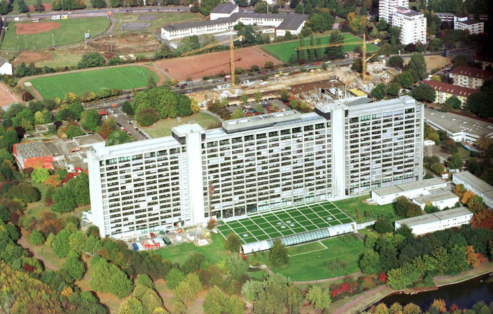 Aerial photograph Frankfurt am Main - Deutsche Bundesbank Frankfurt / M.