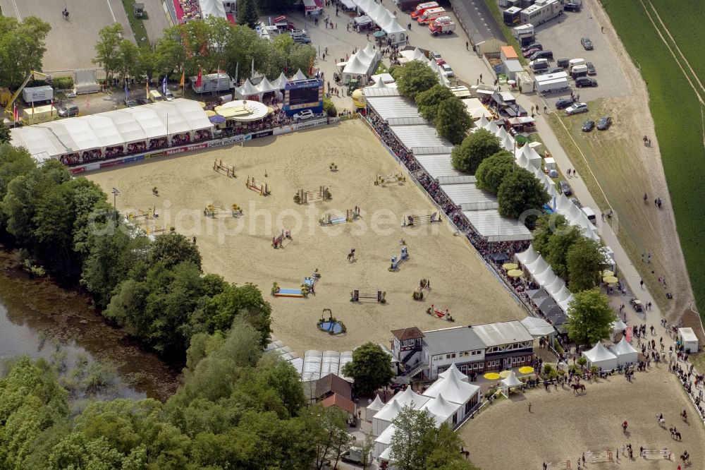 Aerial image Balve - The German Championship in Jumping in Balve in the state of North Rhine-Westphalia North Rhine-Westphalia