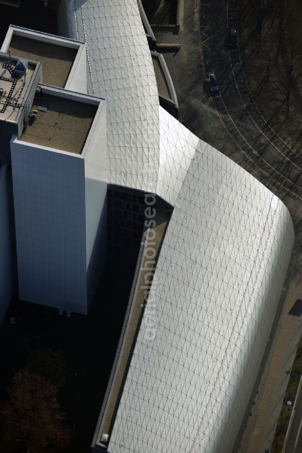 Aerial photograph Leipzig - View to an location of the German National Library in Leipzig in saxony