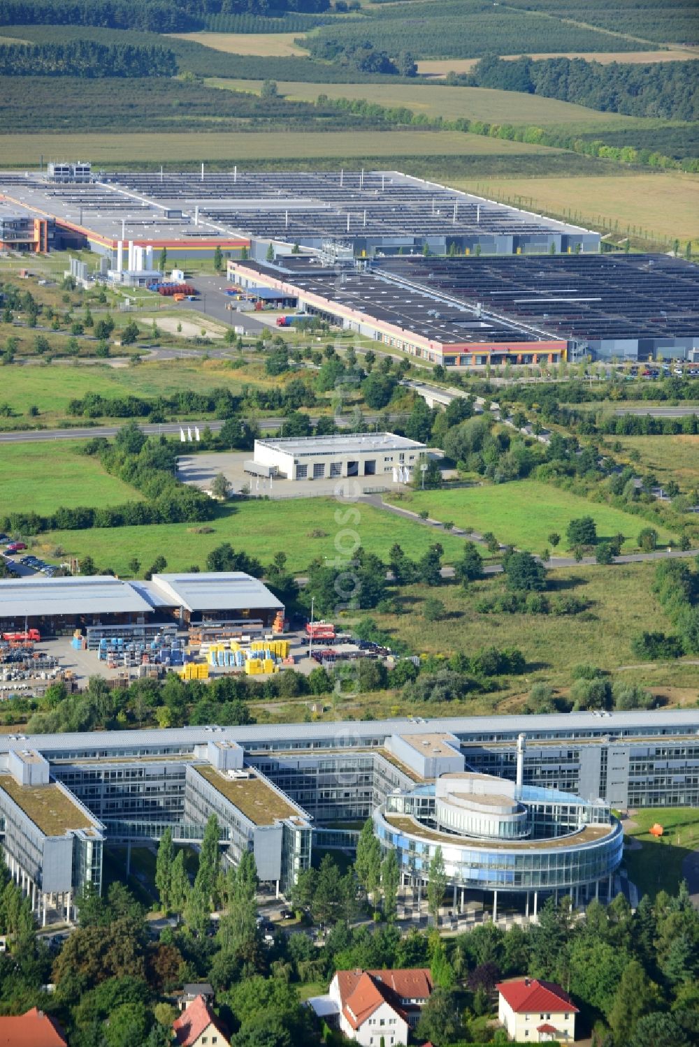 Aerial image Frankfurt / Oder - German pensions insurance in Frankfurt / Oder in Brandenburg