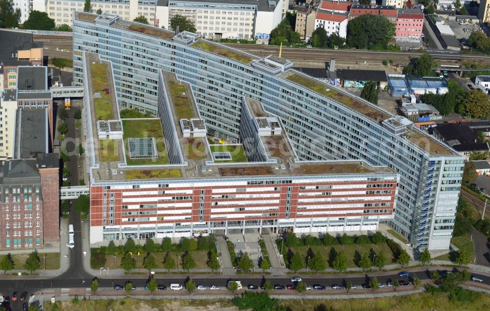 Aerial image Berlin OT Rummelsburg - View of the office building of the German annuity insurance in the district of Rummelsburg in Berlin