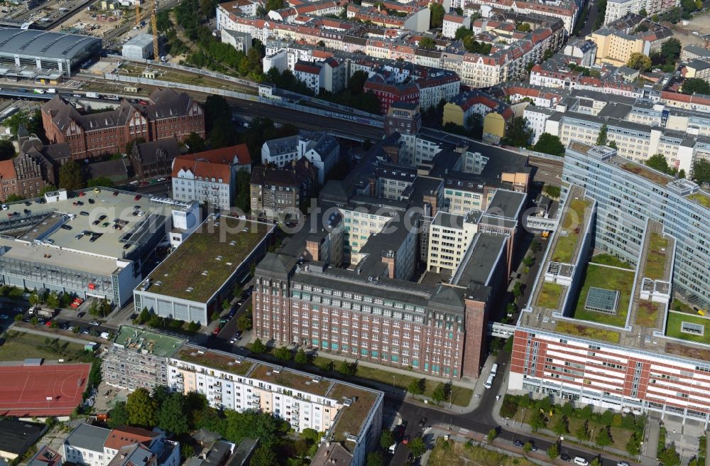 Berlin OT Rummelsburg from above - View of the office building of the German annuity insurance in the district of Rummelsburg in Berlin